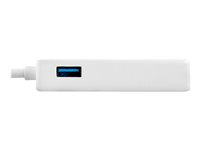 StarTech.com USB 3.0 to Gigabit Ethernet Adapter NIC w/ USB Port (White) - USB 3.0 NIC - 10/100/1000 Mbps USB 3.0 LAN Adapter (USB31000SPTW) - Netværksadapter - USB 3.0 - Gigabit Ethernet - hvid USB31000SPTW
