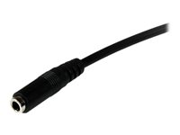 StarTech.com 2m 3.5mm 4 Position TRRS Headset Extension Cable - M/F - audio Extension Cable for iPhone (MUHSMF2M) - Forlængerkabel til hovedsæt - 4-pæl ministik han til 4-pæl ministik hun - 2 m - sort - for P/N: MUYHSFMM, MUYHSMFF, MUYHSMFFADW, SV211DPUA, SV211DPUA4K, SV211HDUA4K MUHSMF2M