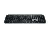 Logitech Master Series MX Keys S for Mac - Tastatur - full size - bagbelyst - trådløs - Bluetooth LE - QWERTY - US International - space grey 920-011637
