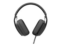 Logitech Zone Vibe Wireless - Headset - fuld størrelse - Bluetooth - trådløs - USB-C via Bluetooth adapter - grafit - Certified for Microsoft Teams 981-001157