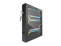 Compulocks iPad Pro M4 13" (2024), Apex Enclosure Swing Wall Mount - Monteringssæt (stativ, indelukke, vægmontering) - for tablet - låsbar - metalramme - sort - skærmstørrelse: 13" - vægmonterbar - for Apple 13-inch iPad Pro M4 Wi-Fi, M4 Wi-Fi + Cellular 827B13PAPX4B