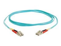 C2G LC-LC 10Gb 50/125 OM3 Duplex Multimode PVC Fiber Optic Cable (LSZH) - Netværkskabel - LC multimodus (han) til LC multimodus (han) - 20 m - 20 m. - fiberoptik - duplex - 50 / 125 my - OM3 - halogenfri - akvamarin 85556