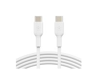 Belkin BoostCharge - USB-kabel - USB-C (han) til USB-C (han) - 1 m - hvid CAB003BT1MWH