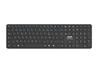 PORT Connect OFFICE PRO - Tastatur - kan genoplades - trådløs - Bluetooth 5.2 - AZERTY - fransk 900903-R-FR