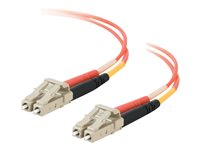 C2G Low-Smoke Zero-Halogen - Patchkabel - LC multimodus (han) til LC multimodus (han) - 2 m. - fiberoptik - 50 / 125 my - orange 85336