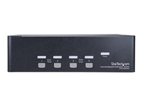 StarTech.com DisplayPort KVM - 4 port - 4K 60Hz - Dual Monitor KVM - DisplayPort Switch - KVM DisplayPort - Desktop KVM Switch (SV431DPDDUA2) - KVM / audio / USB switch - 4 x KVM / audio / USB - 1 lokalbruger - monterbar på stativ, desktop SV431DPDDUA2