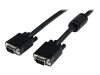 StarTech.com 1m Coax High Resolution Monitor VGA Cable HD15 M/M - VGA-kabel - HD-15 (VGA) (han) til HD-15 (VGA) (han) - 1 m - formet, tommelskruer - sort MXTMMHQ1M