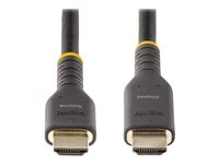 StarTech.com 7m (23ft) Active HDMI Cable w/ Ethernet - HDMI 2.0 4K 60Hz UHD - Rugged HDMI Cord w/ Aramid Fiber - Durable High Speed HDMI Cable - Heavy-Duty HDMI 2.0 Cable - High Speed - HDMI-kabel med Ethernet - HDMI han til HDMI han - 7 m - sort RH2A-7M-HDMI-CABLE
