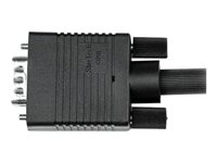 StarTech.com 3m Coax High Resolution Monitor VGA Video Cable HD15 M/M - VGA-kabel - HD-15 (VGA) (han) til HD-15 (VGA) (han) - 3 m - formet, tommelskruer - sort MXTMMHQ3M