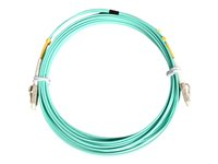 StarTech.com 2m Fiber Optic Cable - 10 Gb Aqua - Multimode Duplex 50/125 - LSZH - LC/LC - OM3 - LC to LC Fiber Patch Cable - Patchkabel - LC multimodus (han) til LC multimodus (han) - 2 m. - fiberoptik - duplex - 50 / 125 my - akvamarin - for P/N: J9152AST, MASFP10GBSR, SFP10GBLRMST, SFP10GBSRST, SFP10GSRSST, SFP10GSRXST A50FBLCLC2
