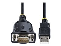 StarTech.com 3ft (1m) USB to Serial Cable, DB9 Male RS232 to USB Converter, USB to Serial Adapter for PLC/Printer/Scanner/Network Switches, USB to COM Port Adapter - Prolific IC, Automatic Handshake, Windows/macOS (1P3FP-USB-SERIAL) - Serielt kabel - DB-9 (han) kan skrues til USB (han) - 1 m 1P3FP-USB-SERIAL