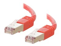 C2G Cat5e Booted Shielded (STP) Network Patch Cable - Patchkabel - RJ-45 (han) til RJ-45 (han) - 1 m - STP - CAT 5e - formet - rød 83790