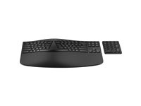 HP 965 - Tastatur og keypad-sæt - kompakt størrelse, 2-zone layout, separat numpad, lav profil nøglerejse, multi-enhed - trådløs - Bluetooth - Pan Nordic - sort 7E756AA#UUW