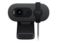 Logitech BRIO 105 - Webcam - farve - 2 MP - 1920 x 1080 - 1080p, 720p - audio - USB 960-001592