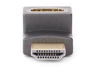 StarTech.com Down Angle HDMI 2.0 Adapter, 90-Degree HDMI Port Saver, M/F - High Speed - HDMI adapter - HDMI han til HDMI hun opvinklet - sort - 4K60 Hz support, tovejs, passiv HDMI2HDMIMFDN