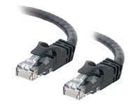 C2G Cat6 Booted Unshielded (UTP) Network Patch Cable - Patchkabel - RJ-45 (han) til RJ-45 (han) - 5 m - UTP - CAT 6 - formet, knastfri, strenget - sort 83410