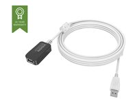 Vision Techconnect - USB forlængerkabel - USB (hun) til USB (han) - USB 2.0 - 5 m - aktiv - hvid TC 5MUSBEXT+