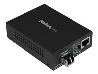 StarTech.com Multimode (MM) LC Fiber Media Converter for 10/100/1000 Network - 550m - Gigabit Ethernet - 850nm - with SFP Transceiver (MCM1110MMLC) - Fibermedieomformer - 1GbE - 10Base-T, 1000Base-LX, 1000Base-SX, 100Base-TX, 1000Base-T - RJ-45 / LC multimodus - op til 550 m - 850 nm - for P/N: SVA5N3NEUA MCM1110MMLC