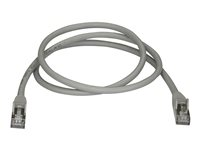 StarTech.com 7m CAT6A Ethernet Cable, 10 Gigabit Shielded Snagless RJ45 100W PoE Patch Cord, CAT 6A 10GbE STP Network Cable w/Strain Relief, Grey, Fluke Tested/UL Certified Wiring/TIA - Category 6A - 26AWG (6ASPAT7MGR) - Patchkabel - RJ-45 (han) til RJ-45 (han) - 7 m - STP - CAT 6a - formet, knastfri - grå 6ASPAT7MGR
