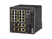 Cisco Industrial Ethernet 2000 Series - Switch - Administreret - 16 x 10/100 + 2 x combo Gigabit SFP + 2 x Fast Ethernet SFP - DIN monterbar på skinne IE-2000-16TC-G-L