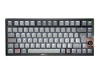 CHERRY KW 300 MX - Tastatur - 75% - compact - bagbelyst - trådløs - Bluetooth 5.2, USB-C - QWERTY - USA - tastkontakt: CHERRY MX2A Brown - sort G80-3960HIAUS-2