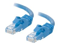 C2G Cat6 Booted Unshielded (UTP) Network Patch Cable - Patchkabel - RJ-45 (han) til RJ-45 (han) - 30 cm - UTP - CAT 6 - formet, knastfri, strenget - blå 83384
