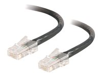 C2G Cat5e Non-Booted Unshielded (UTP) Network Patch Cable - Patchkabel - RJ-45 (han) til RJ-45 (han) - 5 m - UTP - CAT 5e - strenget, uniboot - sort 83045