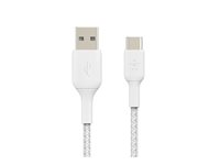 Belkin BoostCharge - USB-kabel - USB-C (han) til USB (han) - 1 m - hvid CAB002BT1MWH