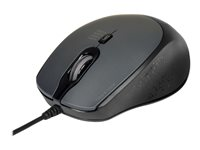 PORT Connect Professional SILENT - Mus - optisk - 3 knapper - kablet - USB - sort 900711-B