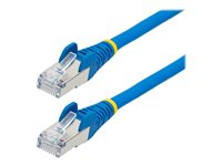StarTech.com 7m CAT6a Ethernet Cable - Blue - Low Smoke Zero Halogen (LSZH) - 10GbE 500MHz 100W PoE++ Snagless RJ-45 w/Strain Reliefs S/FTP Network Patch Cord - Patchkabel - RJ-45 (han) til RJ-45 (han) - 7 m - S/FTP - CAT 6a - IEEE 802.3bt - knastfri, strenget, formet, halogenfri - blå NLBL-7M-CAT6A-PATCH