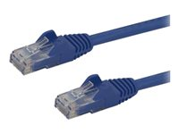 StarTech.com 10m CAT6 Ethernet Cable, 10 Gigabit Snagless RJ45 650MHz 100W PoE Patch Cord, CAT 6 10GbE UTP Network Cable w/Strain Relief, Blue, Fluke Tested/Wiring is UL Certified/TIA - Category 6 - 24AWG (N6PATC10MBL) - Patchkabel - RJ-45 (han) til RJ-45 (han) - 10 m - UTP - CAT 6 - formet, knastfri - blå N6PATC10MBL