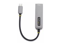 StarTech.com USB-C to Ethernet Adapter, NIC, 1Gbps - Netværksadapter - USB-C 3.2 Gen 1 - Gigabit Ethernet + USB-C 3.2 Gen 1 - space grey 1GPD3-USB-C-ETHERNET