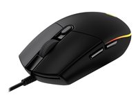 Logitech Gaming Mouse G203 LIGHTSYNC - Mus - optisk - 6 knapper - kablet - USB - sort 910-005796
