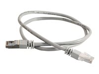 C2G Cat5e Booted Shielded (STP) Network Patch Cable - Patchkabel - RJ-45 (han) til RJ-45 (han) - 4 m - STP - CAT 5e - formet - grå 83753