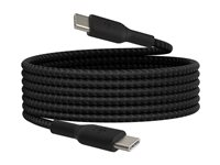 Belkin BoostCharge - USB-kabel - 24 pin USB-C (han) til 24 pin USB-C (han) - 2 m - sort CAB004BT2MBK