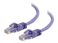 C2G Cat6 Booted Unshielded (UTP) Network Patch Cable - Patchkabel - RJ-45 (han) til RJ-45 (han) - 7 m - UTP - CAT 6 - formet, knastfri, strenget - lilla 83636