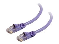 C2G Cat5e Booted Unshielded (UTP) Network Patch Cable - Patchkabel - RJ-45 (han) til RJ-45 (han) - 7 m - UTP - CAT 5e - formet, knastfri, strenget - lilla 83664