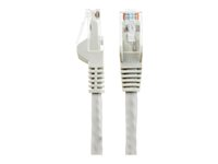 StarTech.com 3m LSZH CAT6 Ethernet Cable, 10 Gigabit Snagless RJ45 100W PoE Network Patch Cord with Strain Relief, CAT 6 10GbE UTP, Grey, Individually Tested/ETL, Low Smoke Zero Halogen - Category 6 - 24AWG (N6LPATCH3MGR) - Patchkabel - RJ-45 (han) til RJ-45 (han) - 3 m - 6 mm - UTP - CAT 6 - knastfri - grå N6LPATCH3MGR