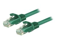 StarTech.com 3m CAT6 Ethernet Cable, 10 Gigabit Snagless RJ45 650MHz 100W PoE Patch Cord, CAT 6 10GbE UTP Network Cable w/Strain Relief, Green, Fluke Tested/Wiring is UL Certified/TIA - Category 6 - 24AWG (N6PATC3MGN) - Patchkabel - RJ-45 (han) til RJ-45 (han) - 3 m - UTP - CAT 6 - knastfri - grøn N6PATC3MGN