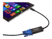 Kensington VM1000 Mini DisplayPort to VGA Adapter - Video transformer - DisplayPort - VGA - sort K33987WW