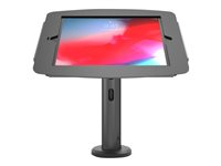 Compulocks iPad Pro 12.9" (3 - 6th Gen) Space Enclosure Tilting Stand 4" - Monteringssæt (indelukke, pælstander) - for tablet - låsbar - højglansaluminium - sort - skærmstørrelse: 12.9" - for Apple 12.9-inch iPad Pro (3. generation, 4. generation, 5. generation, 6. generation) TCDP04299PSENB