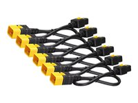 APC - Strømkabel - IEC 60320 C19 til IEC 60320 C20 - AC 240 V - 16 A - 1.22 m - haspet - sort - for P/N: SMT2200I-AR, SMT2200R2I-AR, SMT3000I-AR, SMT3000R2I-AR, SRT1500XLI, SRT2200XLI-KR AP8714S