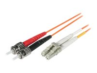 C2G Low-Smoke Zero-Halogen - Patchkabel - LC multimodus (han) til ST multimodus (han) - 2 m - 2 m. - fiberoptik - 62,5 / 125 my - orange 85272