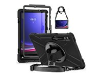 Insmat - Bagsidecover til tablet - grov - robust armering - polykarbonat, gummi, termoplastisk polyuretan (TPU) - for Samsung Galaxy Tab S8, Tab S9 652-1287
