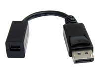 StarTech.com 6in DisplayPort to Mini DisplayPort Video Cable Adapter (DP2MDPMF6IN) - DisplayPort adapter - DisplayPort (han) til Mini DisplayPort (hun) - 15.2 cm - formet - for P/N: SV231DPU, SV231DPUA DP2MDPMF6IN