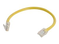 C2G Cat5e Non-Booted Unshielded (UTP) Network Patch Cable - Patchkabel - RJ-45 (han) til RJ-45 (han) - 2 m - UTP - CAT 5e - strenget, uniboot - gul 83103