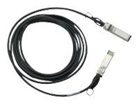 Cisco SFP+ Copper Twinax Cable - Direkte påsætning-kabel - SFP+ til SFP+ - 1.5 m - dobbelt-axial - sort - for 250 Series; Catalyst 2960, 2960G, 2960S, ESS9300; Nexus 93180, 9336, 9372; UCS 6140, C4200 SFP-H10GB-CU1-5M=