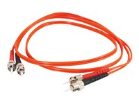 C2G Low-Smoke Zero-Halogen - Patchkabel - ST multimodus (han) til ST multimodus (han) - 3 m. - fiberoptik - 62,5 / 125 my - orange 85209