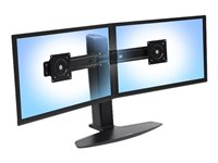 Ergotron Neo-Flex - Stativ - for 2 LCD displays - sort - skærmstørrelse: op til 24" 4ZE0H15363
