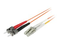 C2G Low-Smoke Zero-Halogen - Patchkabel - LC multimodus (han) til ST multimodus (han) - 1 m. - fiberoptik - 62,5 / 125 my - orange 85271